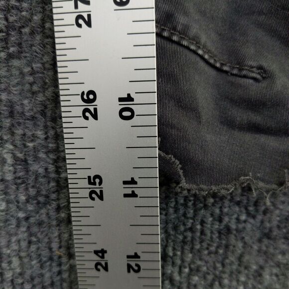 Weatherproof Mens Cut Off Chino Shorts Gray Size 38 Pockets Belt Loops - Picture 5 of 11